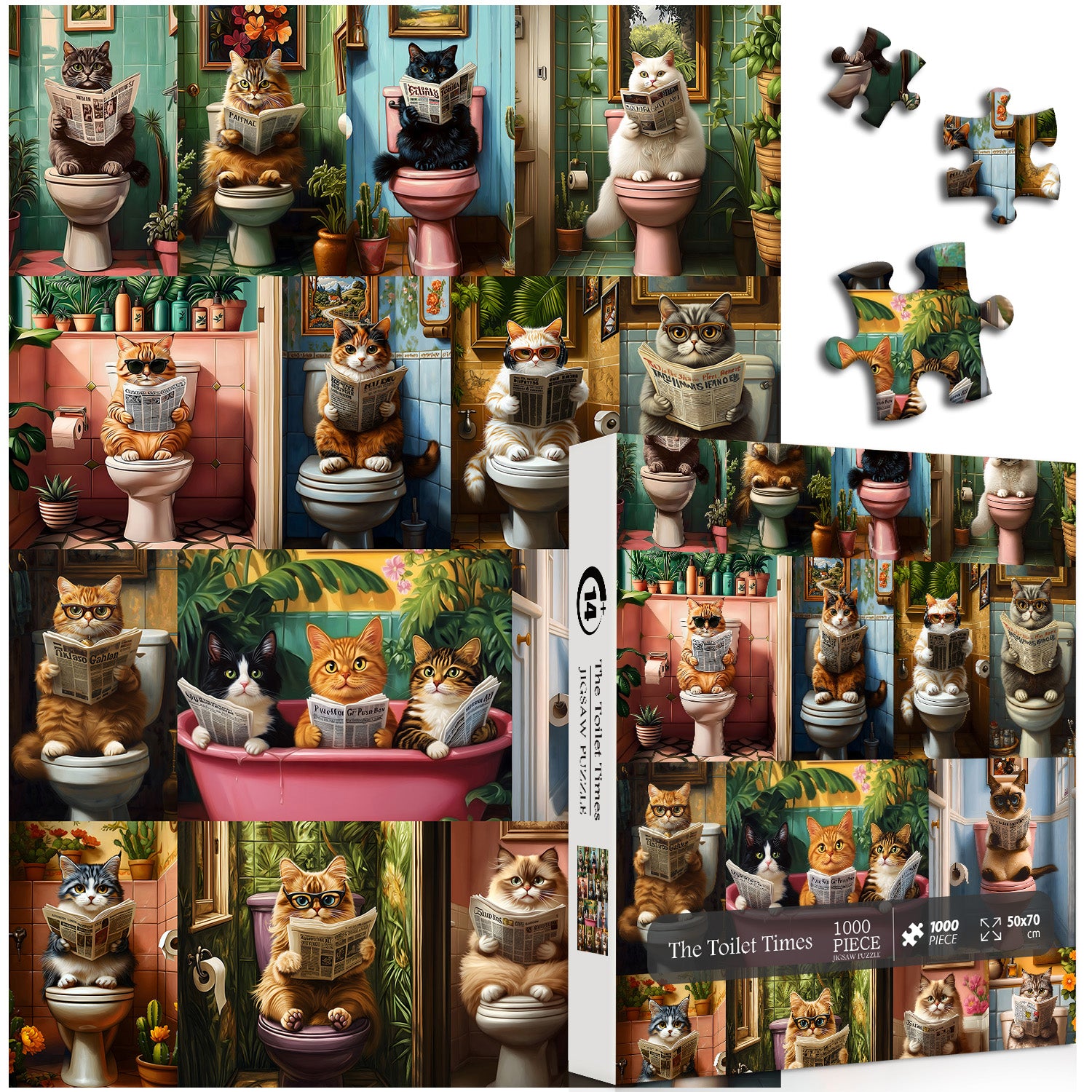 Les toilettes Times Puzzle Puzzles 1000 pièces