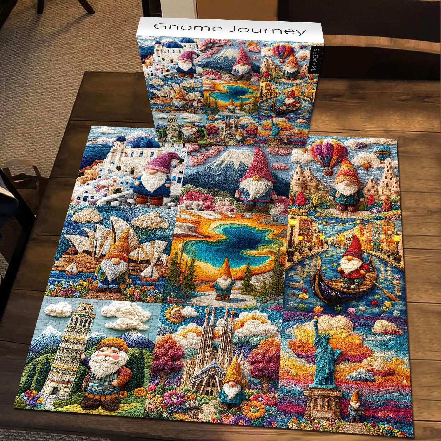 Puzzle Gnome Voyage 1000 Pièces