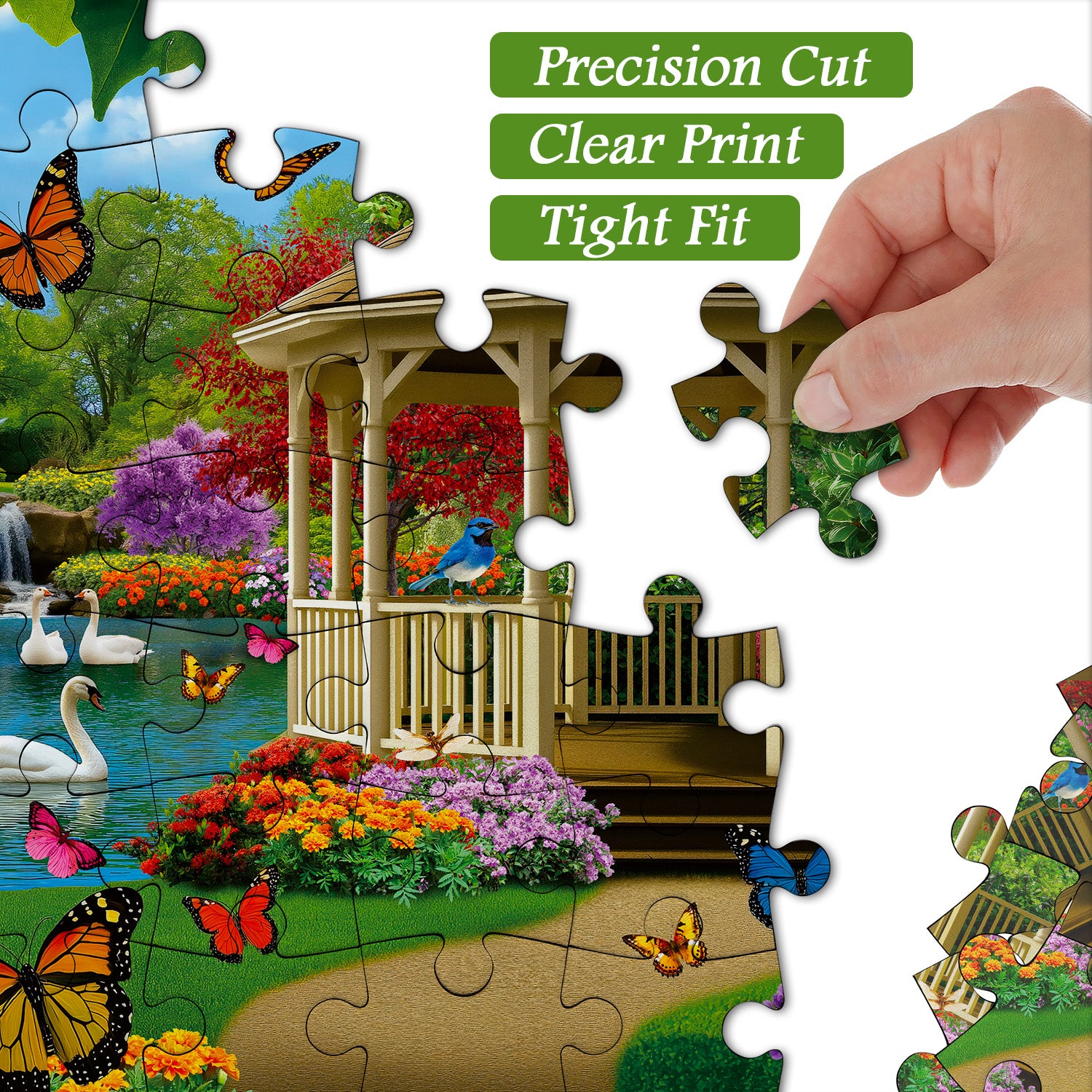 Puzzle de puzzle de jardin silencieux 1000 pièces