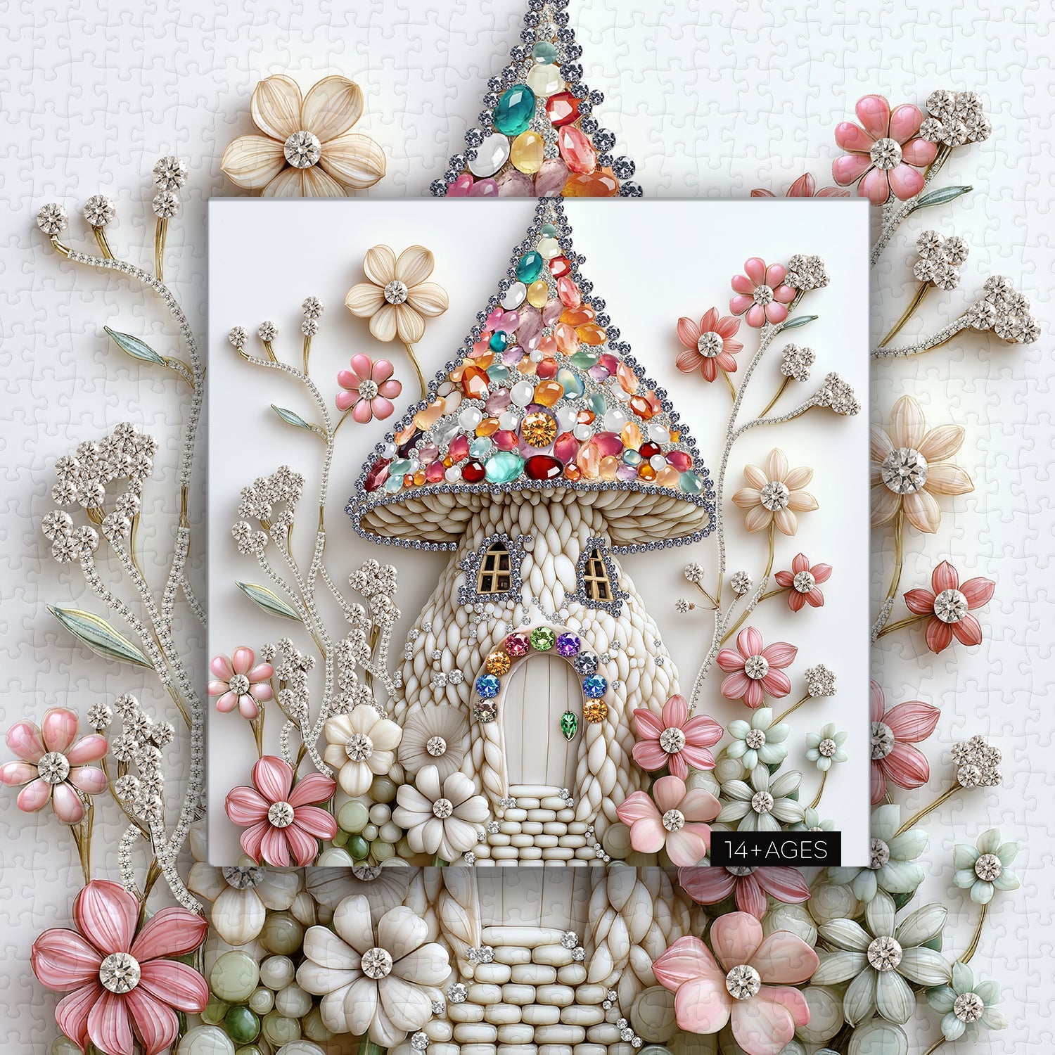 Puzzle de la maison de champignon 1000 pièces