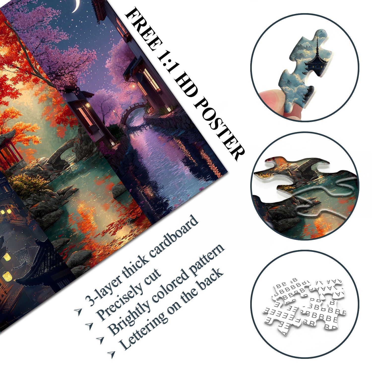 Puzzle con paesaggio eterno, 1000 pezzi