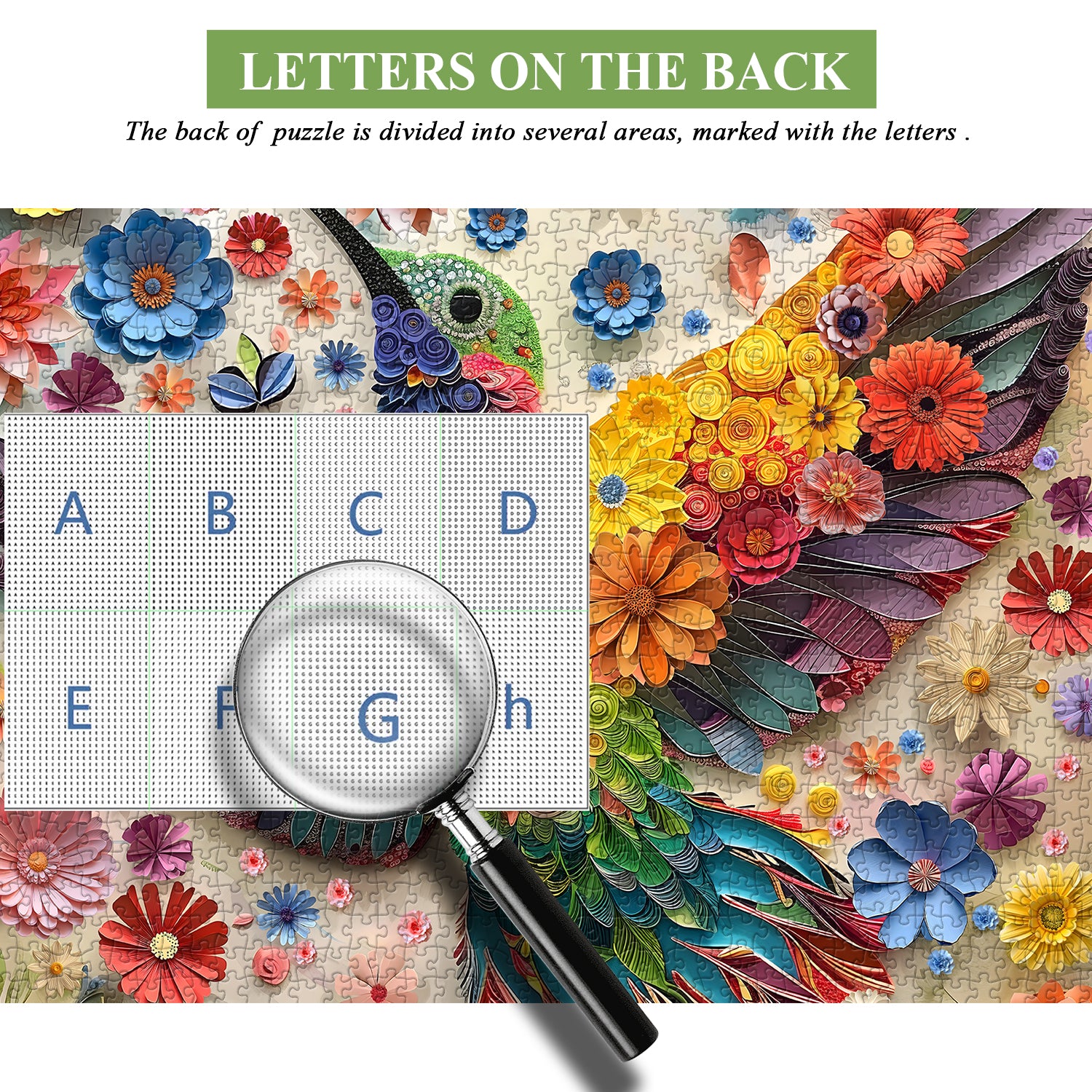 Punti di puzzle volanti da colibrì 1000 pezzi