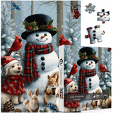 Jolly Snowman Friends Jigsaw Puzzle 1000 Piece