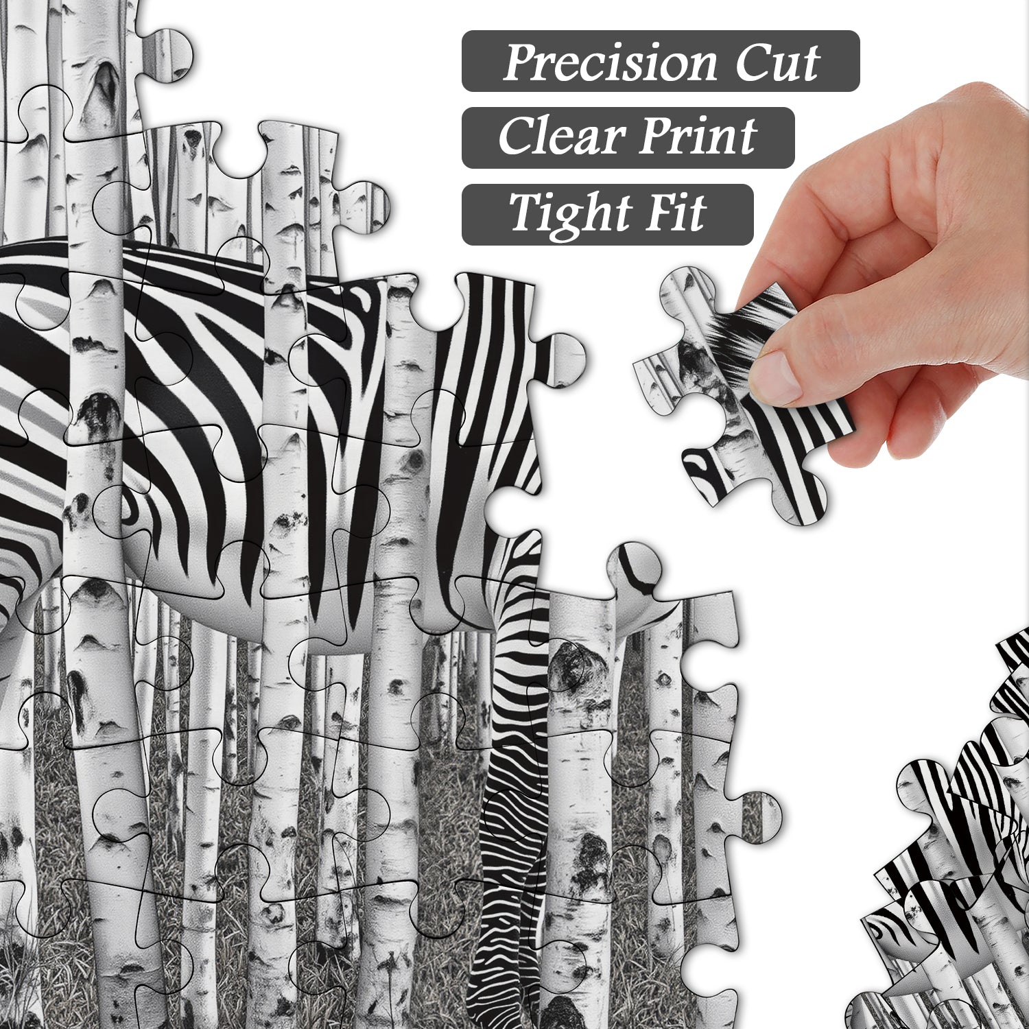 Puzzle della foresta zebrata 1000 pezzi