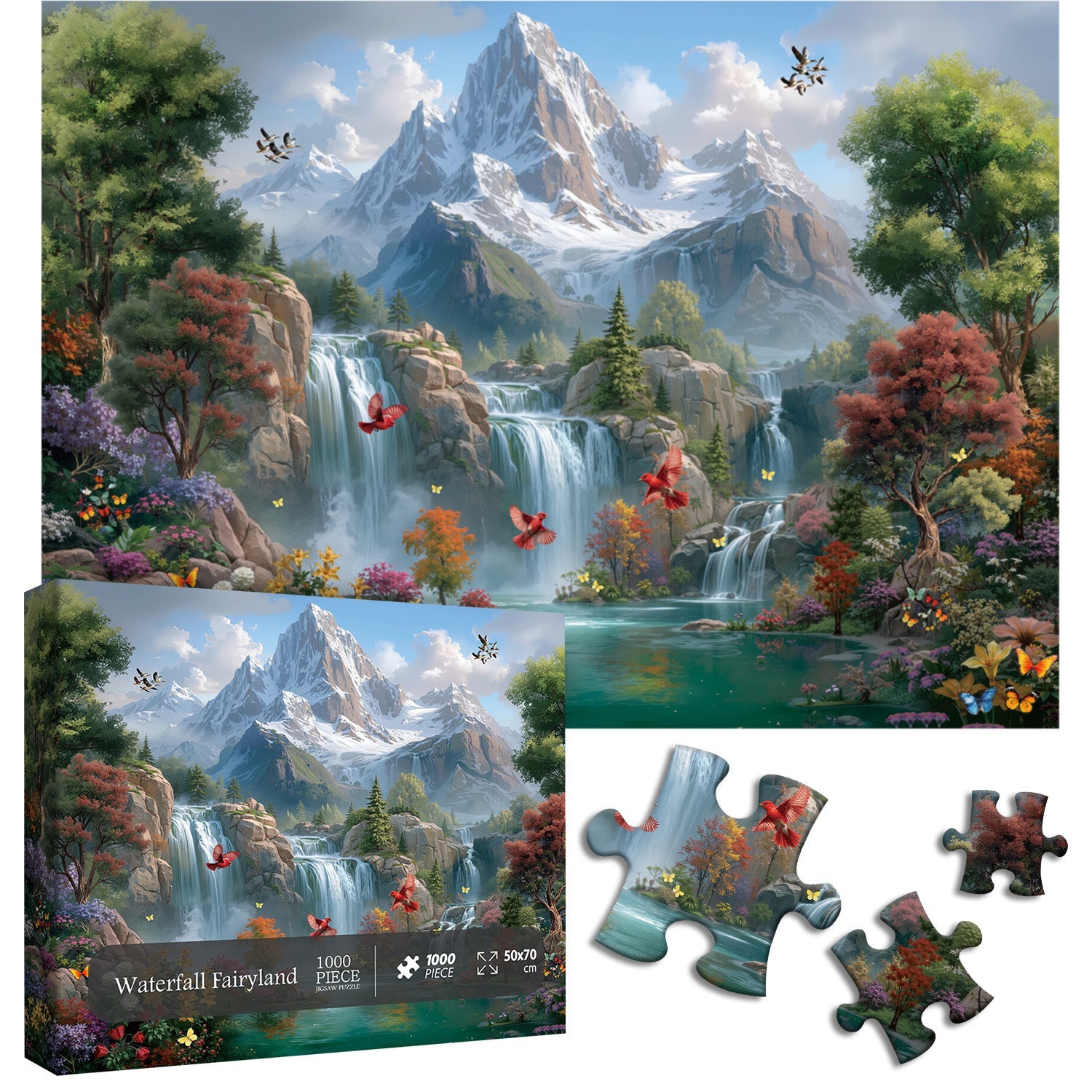 Puzzle de 1000 pièces du Pays des Fées des Cascades