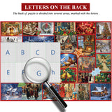 Weihnachtsillustration Adventskalender Puzzle 1000 Stücke
