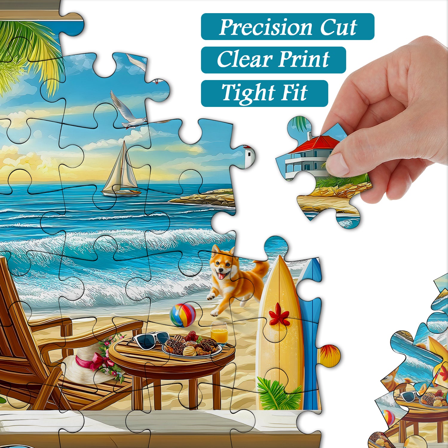 Colorful Coast Jigsaw Puzzles 1000 Pieces