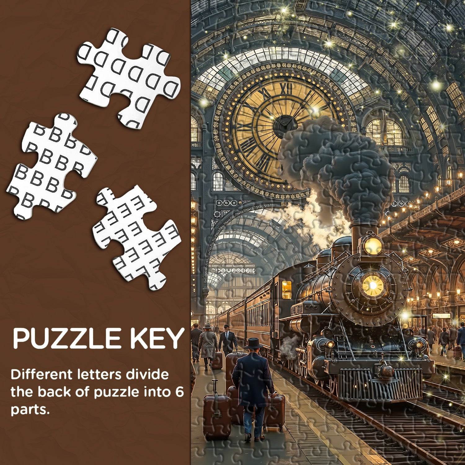 Zeitzug-Puzzle 1000 Teile