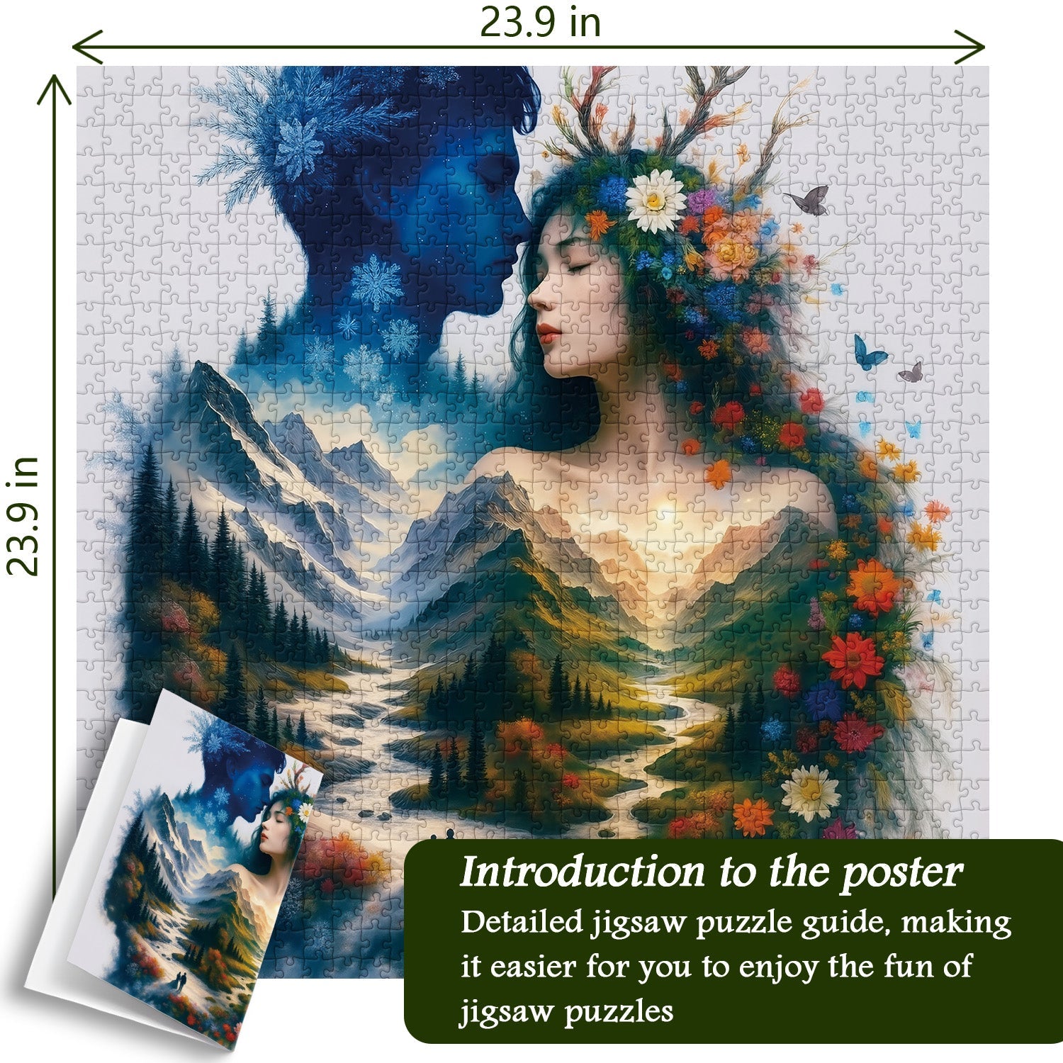Puzzle Flor Y Escarcha 1000 Piezas