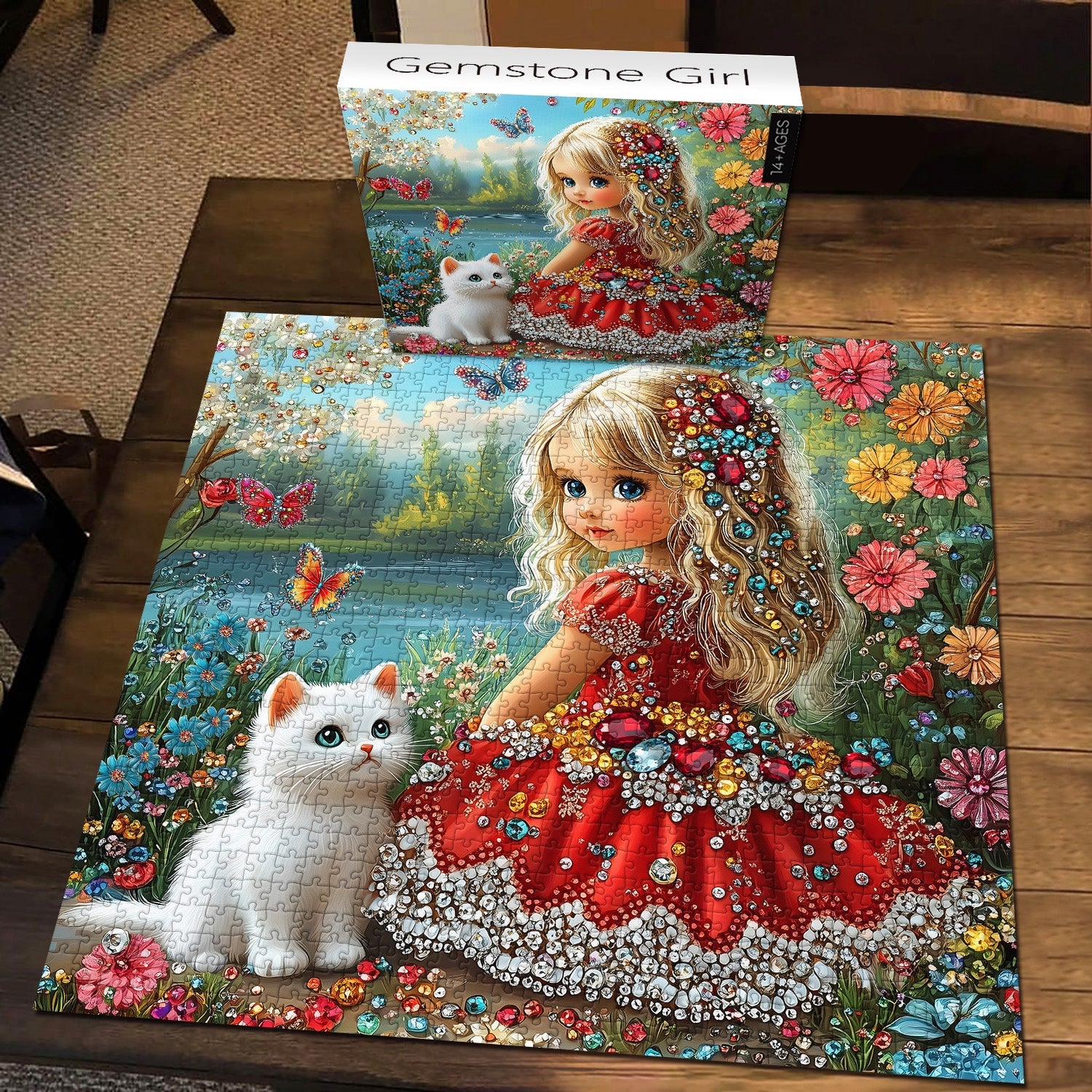 Gemstone girl puzzle puzzle 1000 pezzi