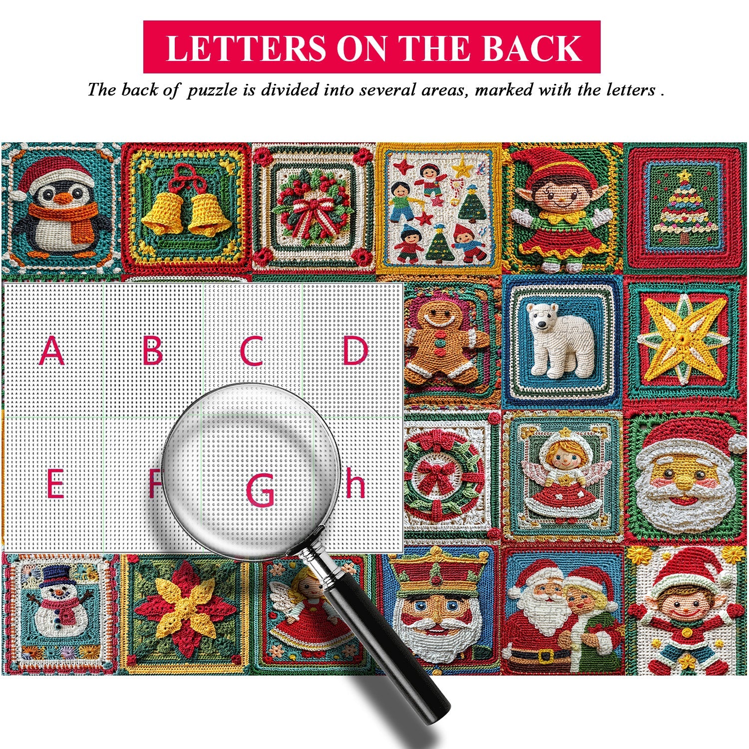 Weihnachtshäkelpuzzle 1000 Stücke