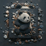 Rock art panda puzzle puzzle 1000 pezzi