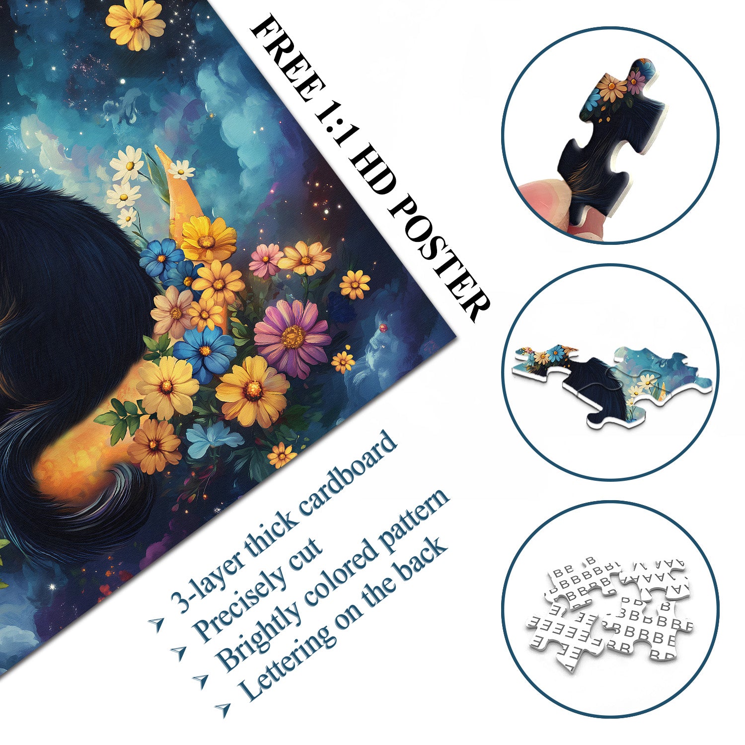 Blossom veau puzzles 1000 pièces