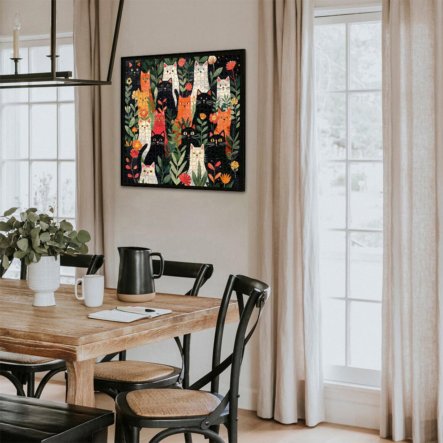 Katzengartenpuzzle 1000 Stücke