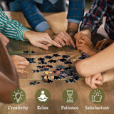 Puzzle puzzle gatto e fiori 1000 pezzi