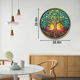 Buntglas Buntes Baum des Lebenssäge -Puzzles 1000 Stücke