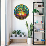 Buntglas Buntes Baum des Lebenssäge -Puzzles 1000 Stücke