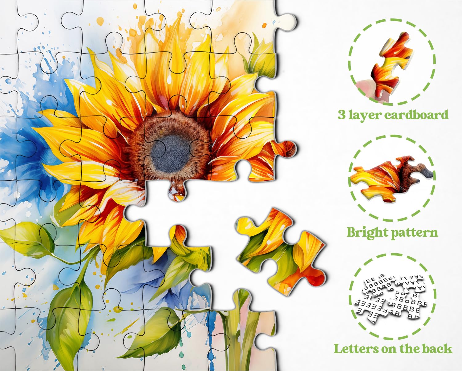 Blühende Sonnenblumen Puzzle 1000 Stücke