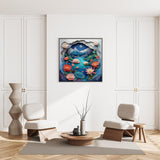 Moonlit Night Lotus Jigsaw Puzzle 1000 Pieces