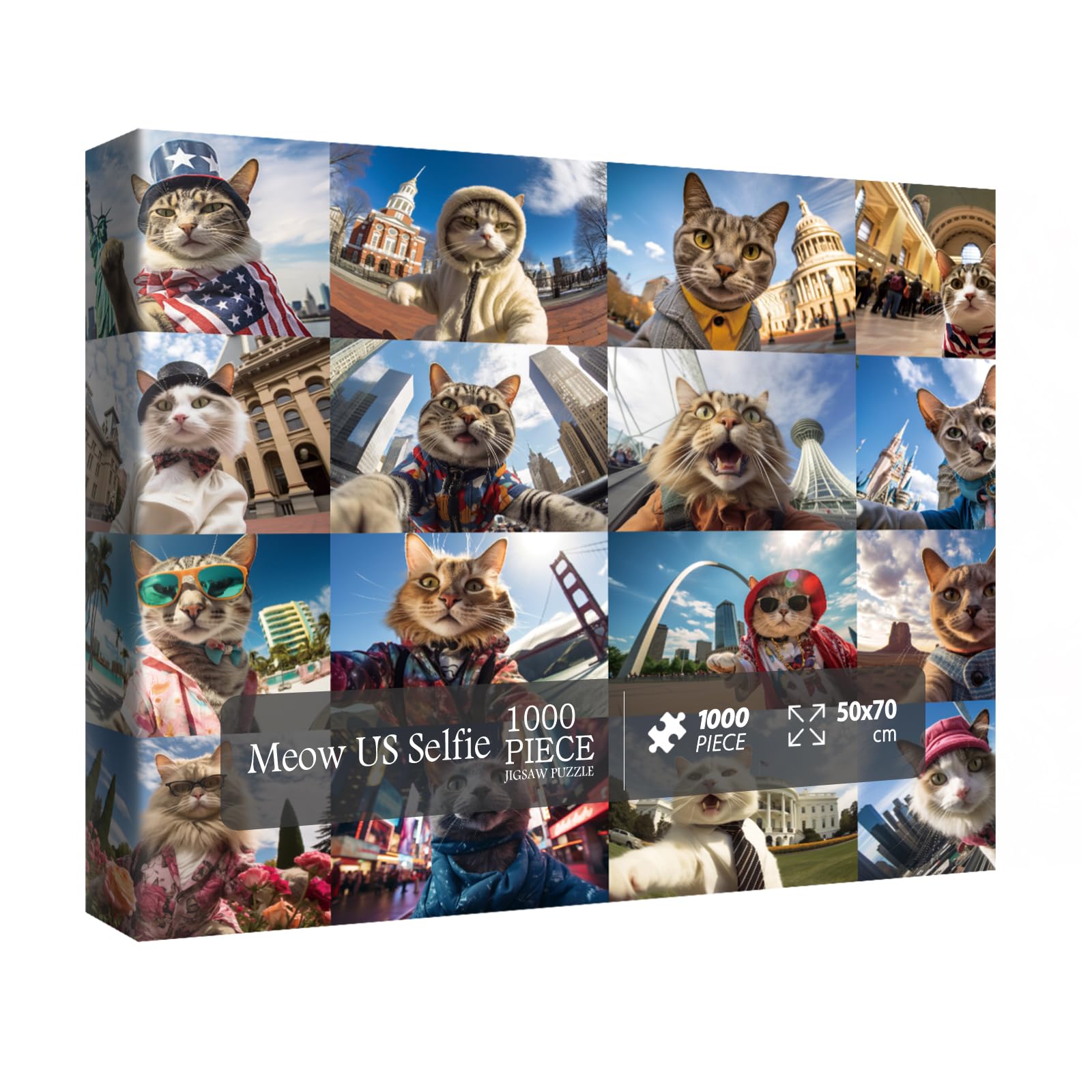 Meow Us Selfie Jigsaw Puzzle 1000 piezas