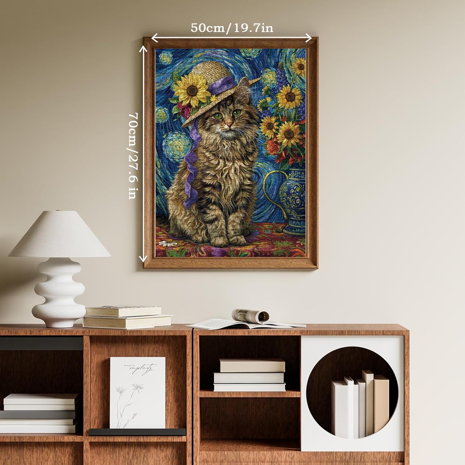 Van gogh gatto puzzle puzzle 1000 pezzi