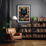 Puzzle puzzle gatto e fiori 1000 pezzi