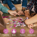 Rosa Rose Blumenprozzel Puzzle 1000 Stücke