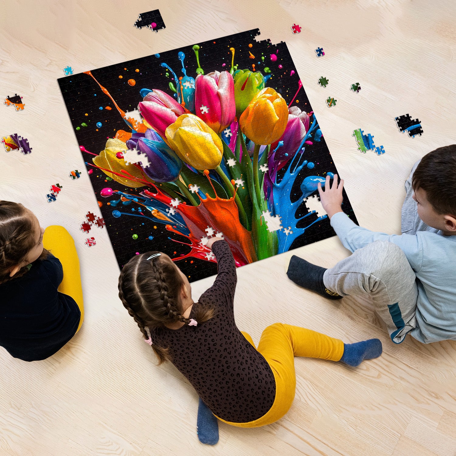 Tulipani vibranti puzzle puzzle 1000 pezzi