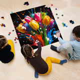 Tulipani vibranti puzzle puzzle 1000 pezzi