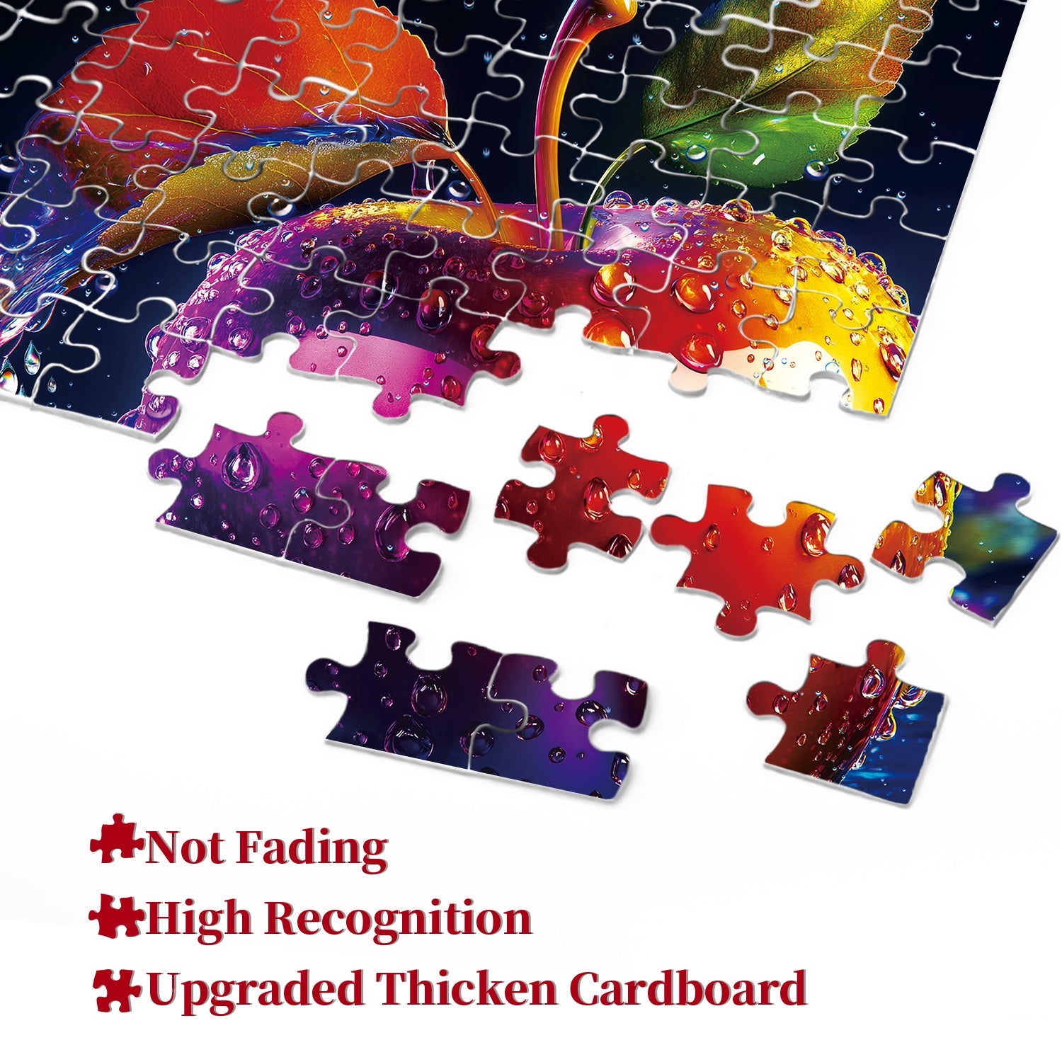 Regentropfen -Apfel -Puzzles 1000 Stücke