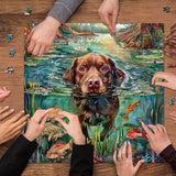 Puzzle cucciolo di laghetto 1000 pezzi