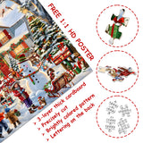 Calendario de adviento de la escena de nieve de Navidad Pizzle 1000 Pieces