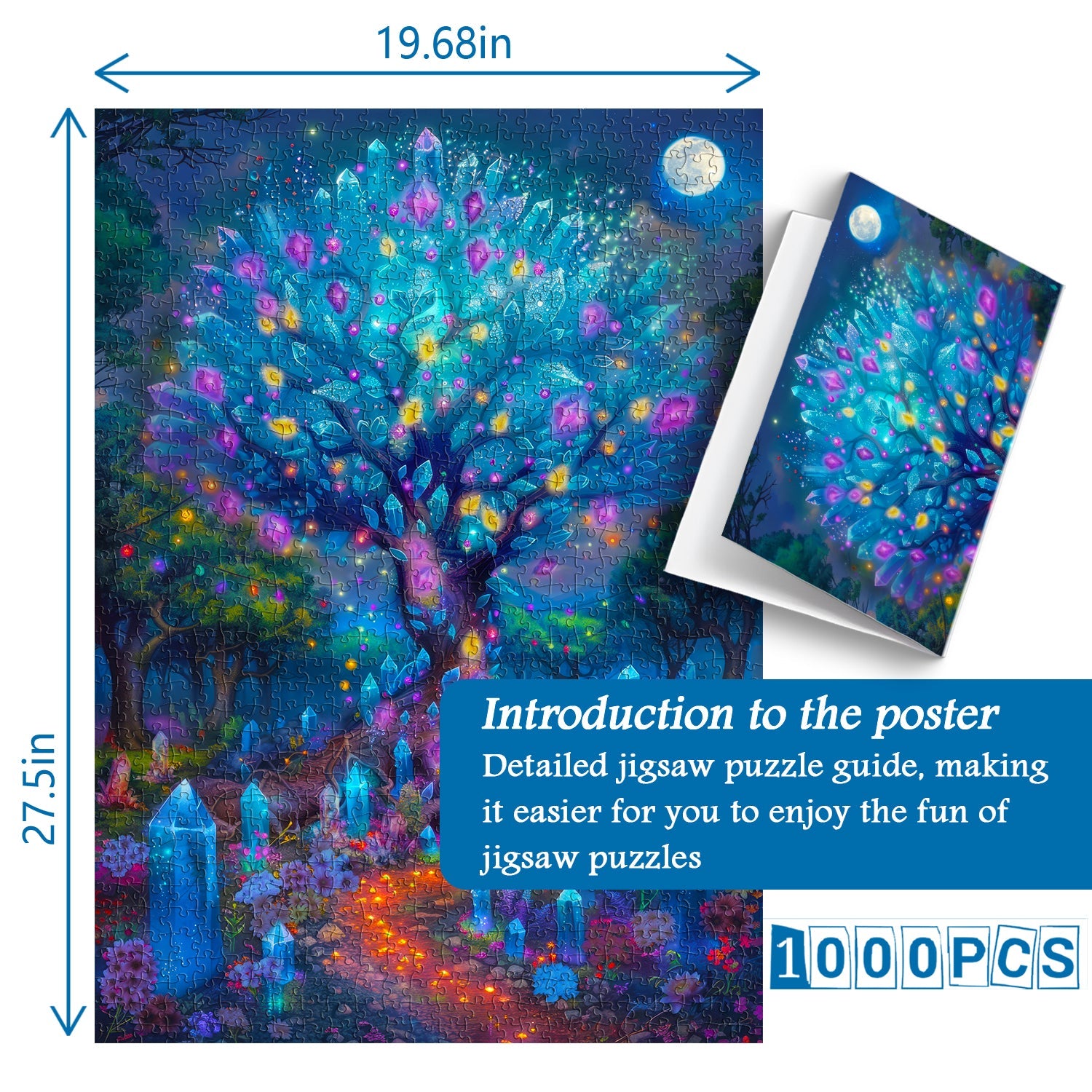 Kristall -Baldachin -Puzzles 1000 Stücke