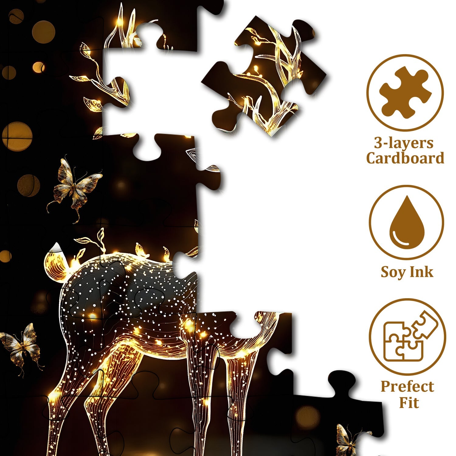 Cerf de puzzle léger 1000 pièces