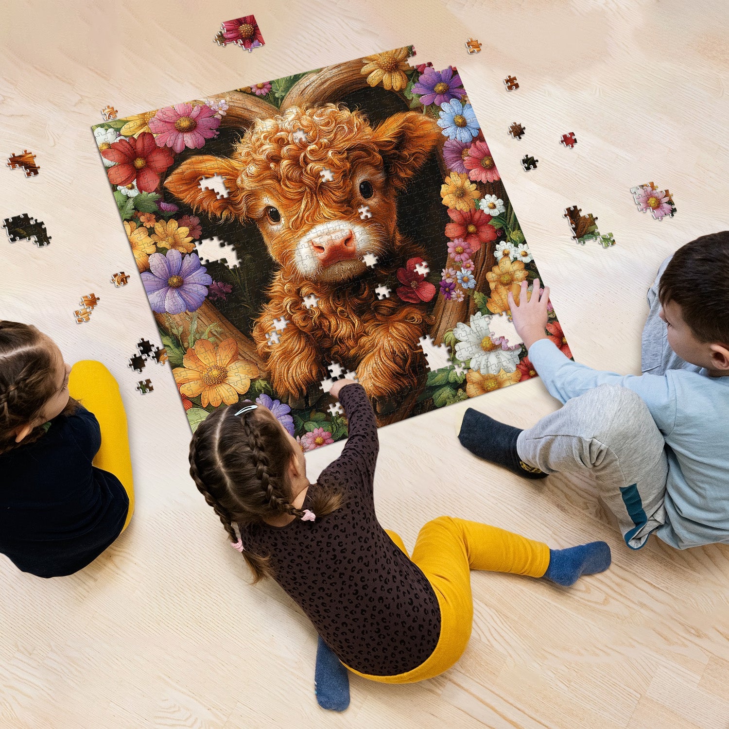 Blossom veau puzzles 1000 pièces
