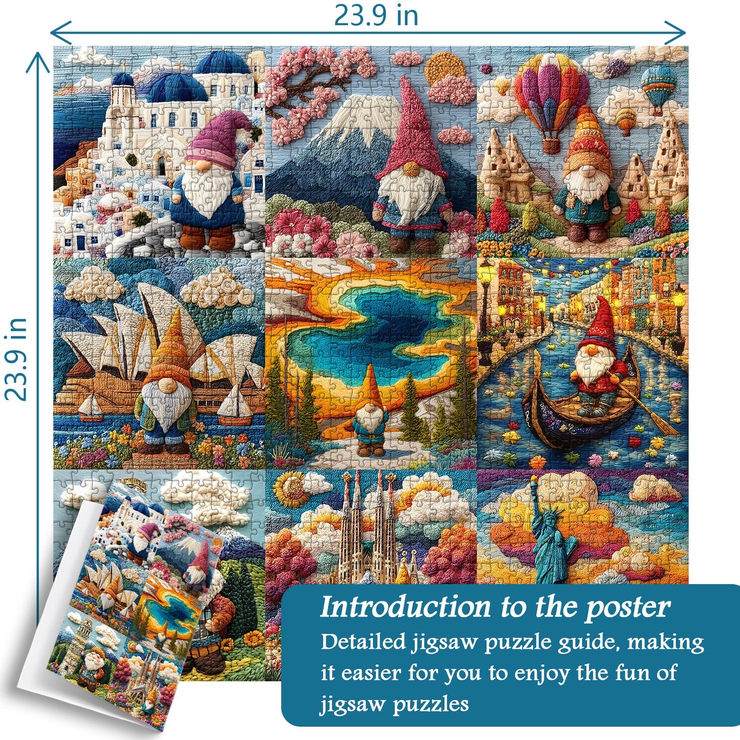 Puzzle Gnome Voyage 1000 Pièces