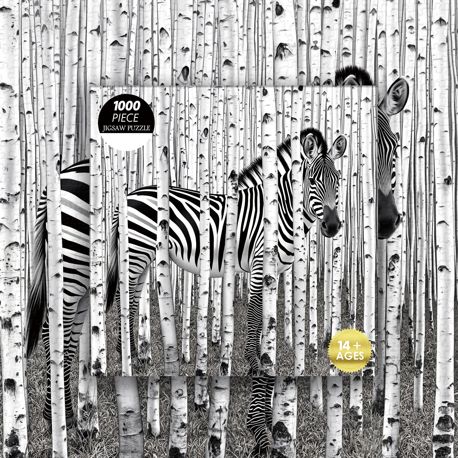Puzzle della foresta zebrata 1000 pezzi
