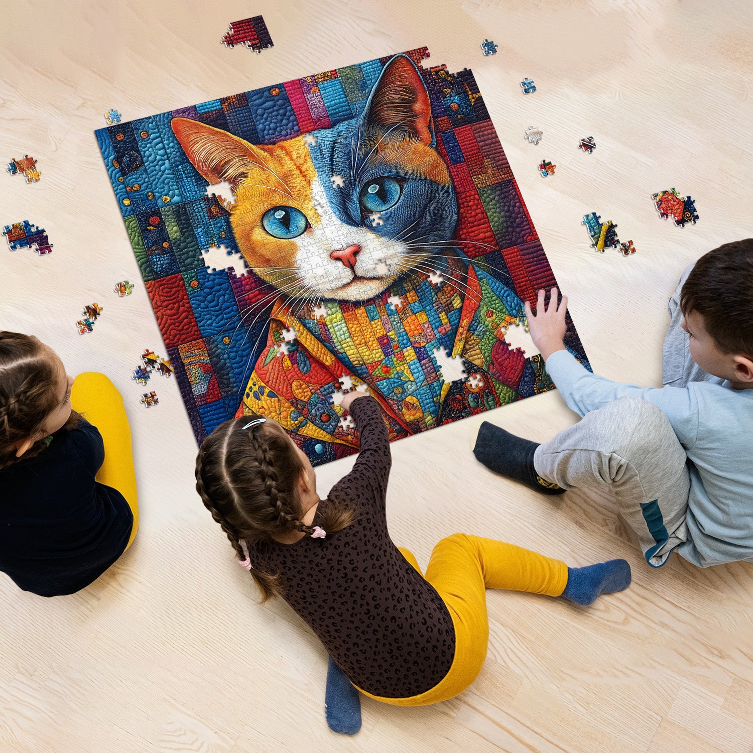 Patchwork Cat Puzzles Puzzles 1000 pièces