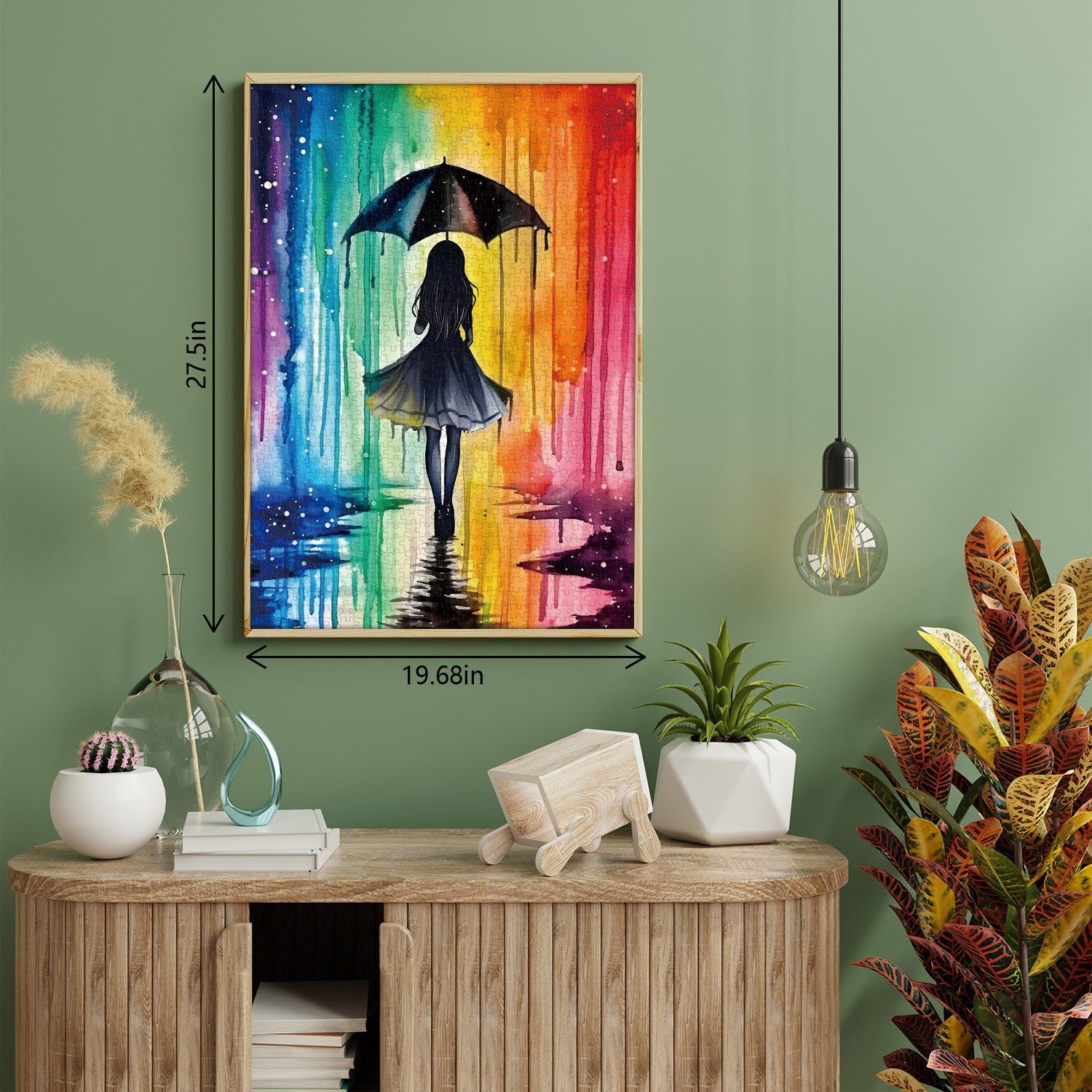 Pieci di puzzle da donna colorata 1000 pezzi