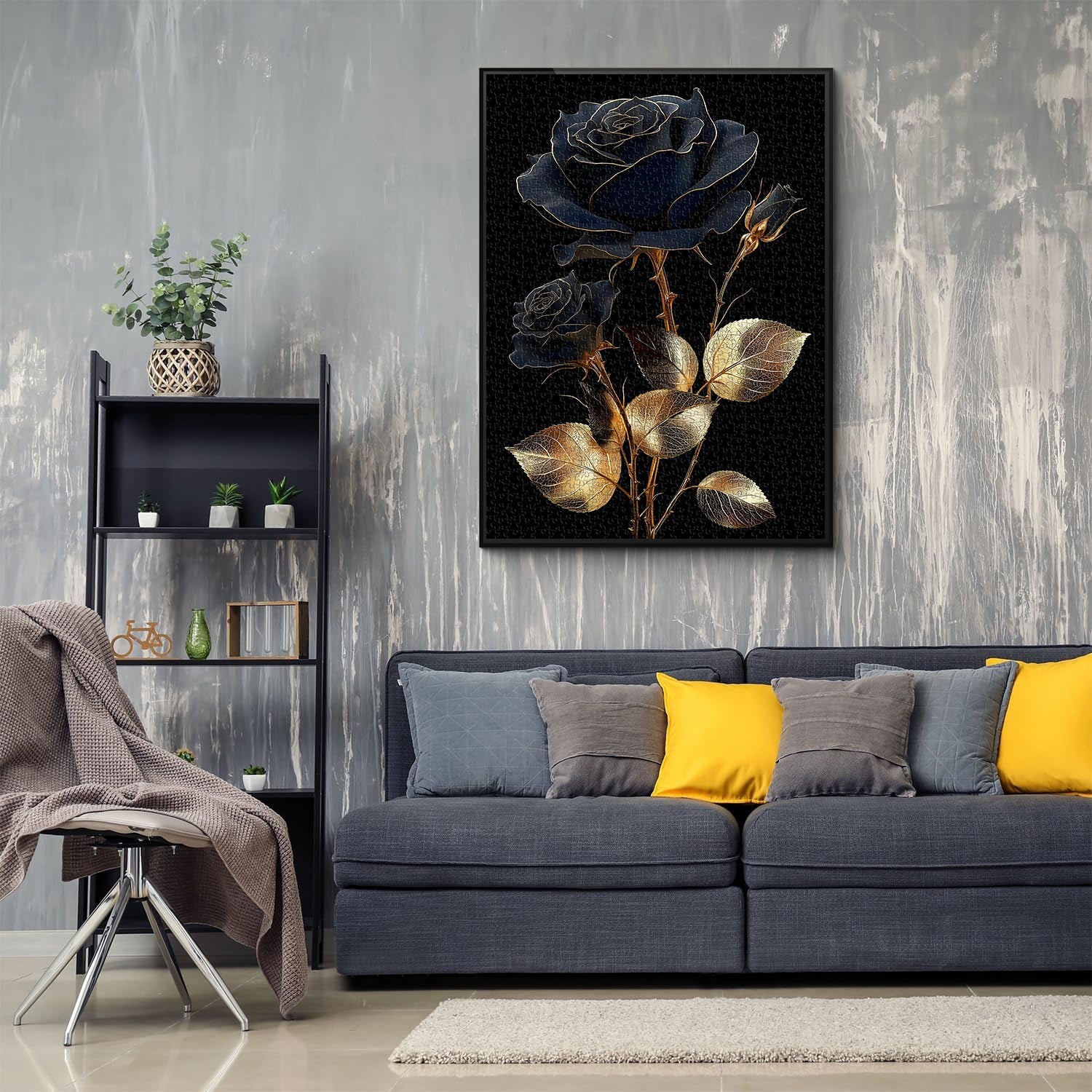 Puzzle da 1000 pezzi Rosa Oro Nero