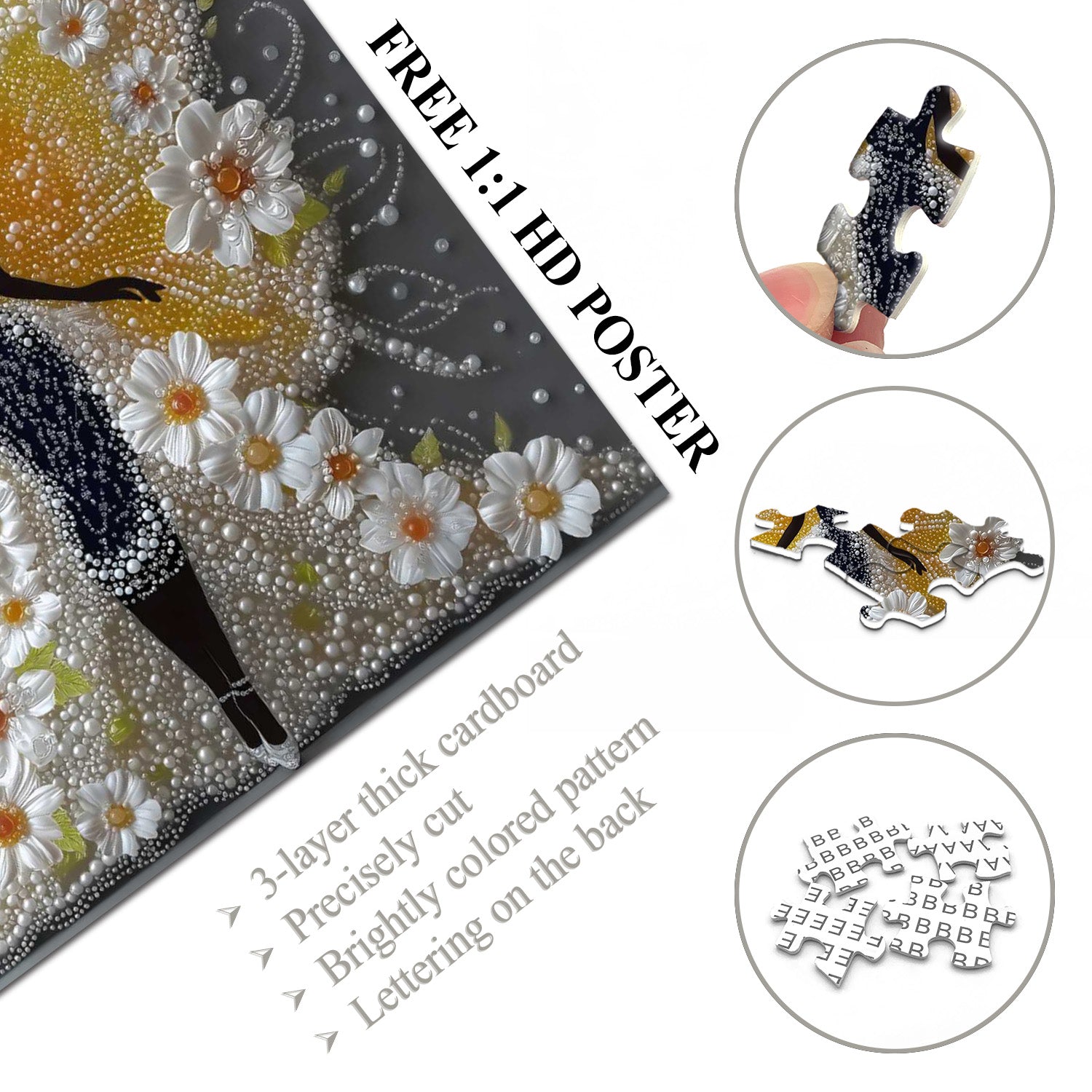 Butterfly Lady Jigsaw Puzzle 1000 pezzi