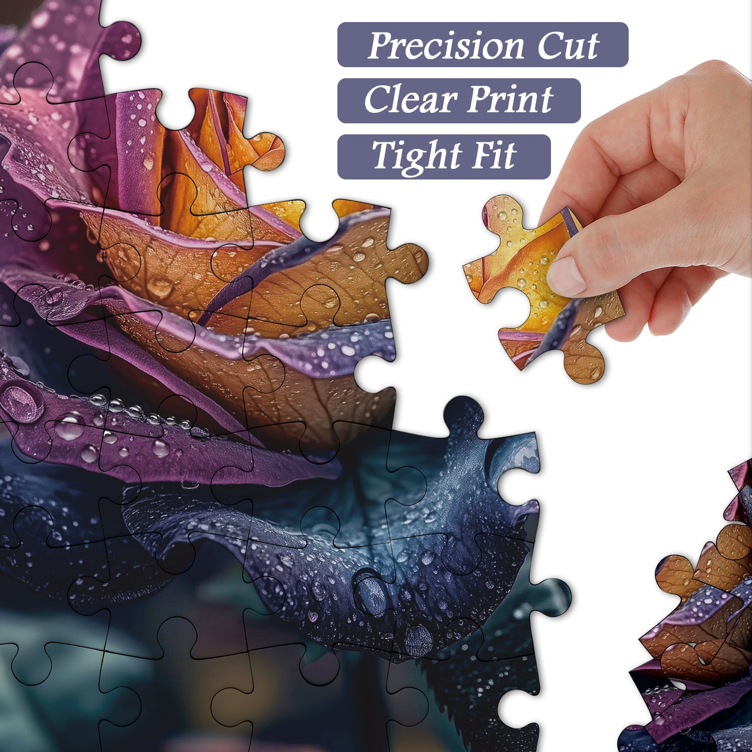 Regenbogen Rose Jigsaw Rätsel 1000 Stücke