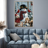 Jolly Snowman Friends Jigsaw Puzzle 1000 Piece