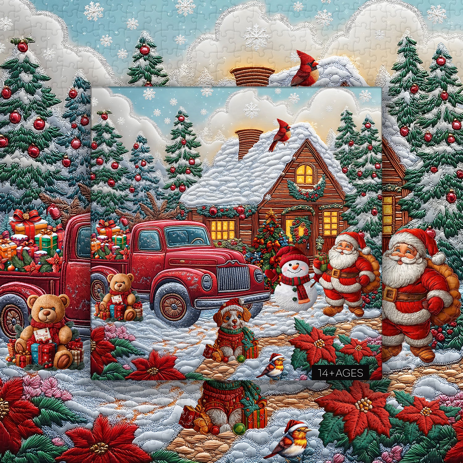 Weihnachtsgnom -Puzzles 1000 Stücke