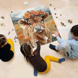 Puzzle à puzzle à molleton à couronne florale 1000 pièces