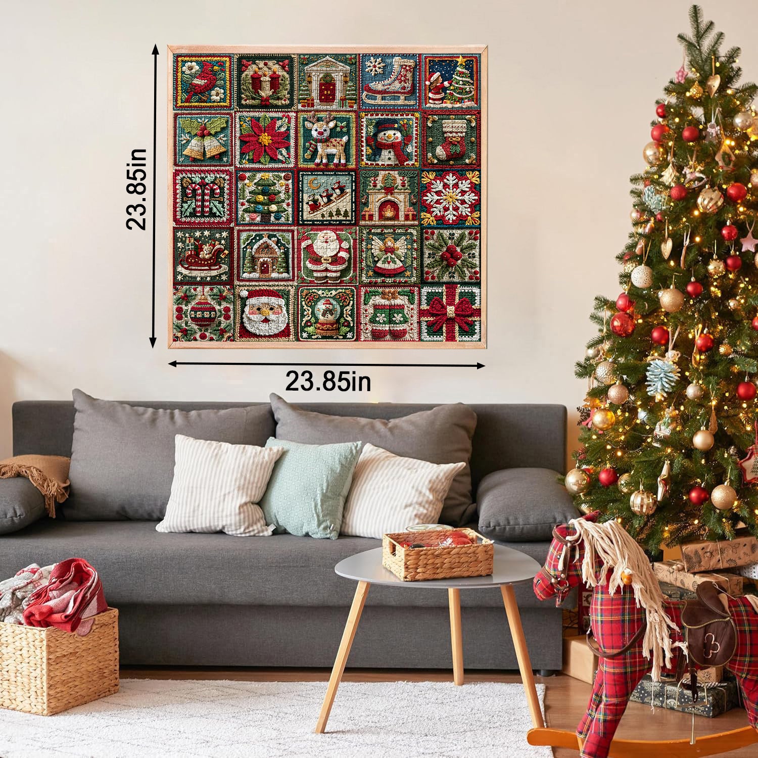Freudige Weihnachts -Puzzles 1000 Stücke