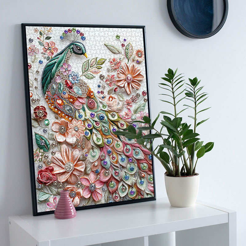 Pizzle de puzzle des plumes dorées 1000 pièces