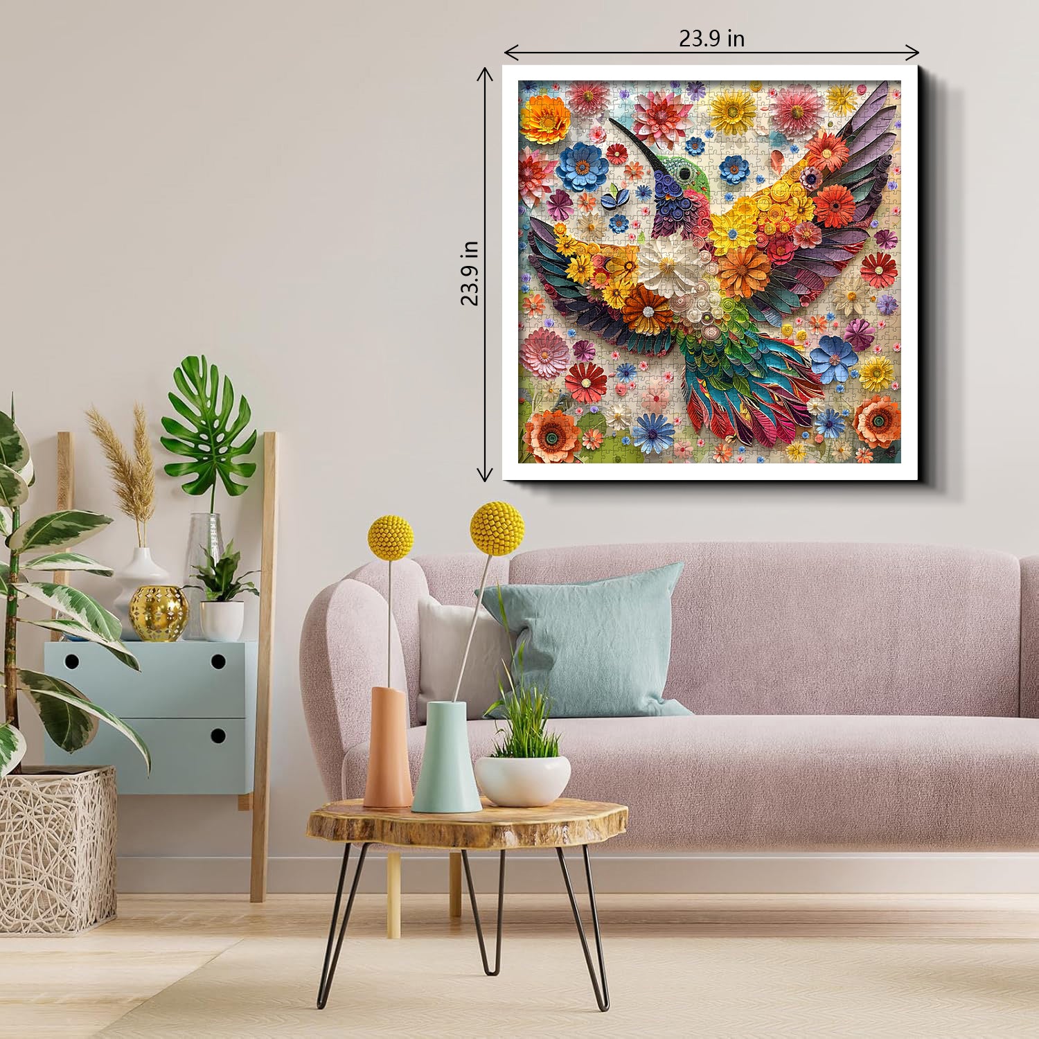 Punti di puzzle volanti da colibrì 1000 pezzi