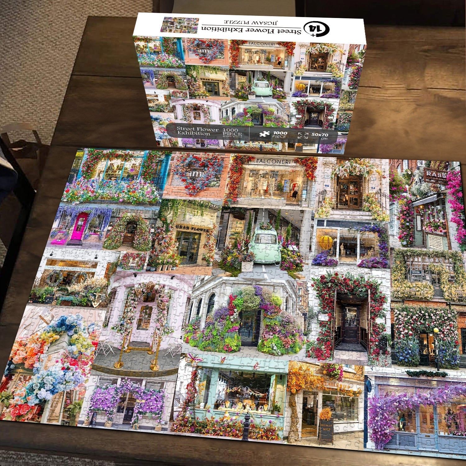 Straßenblumenausstellung Jigsaw Puzzle 1000 Stücke