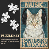 Wunderliche Katzenpuzzle 1000 Stücke